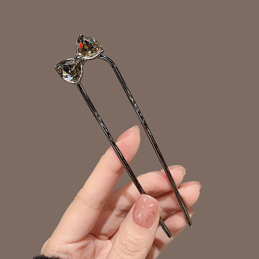 Su Shiliu's new Chinese-style hairpin U-shaped metal high-end hairpin artifact for the back of the head, hairpin, butterfly hairpin gift, rhinestone bow hairpin, antique gift box