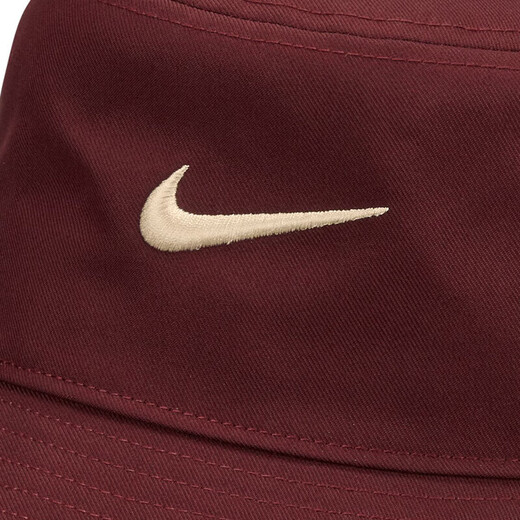 【95成新】耐克NIKE春运动配饰男女渔夫帽APEX BUCKET SQ帽子FB5382-681夜褐红M
