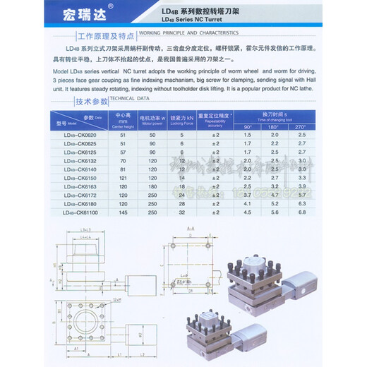 
Pupanhong CNC electric tool holder Changzhou Hongrui LD4B6125613261406150 CNC tool holder LD4B-CK6172 (HAK21240-120)