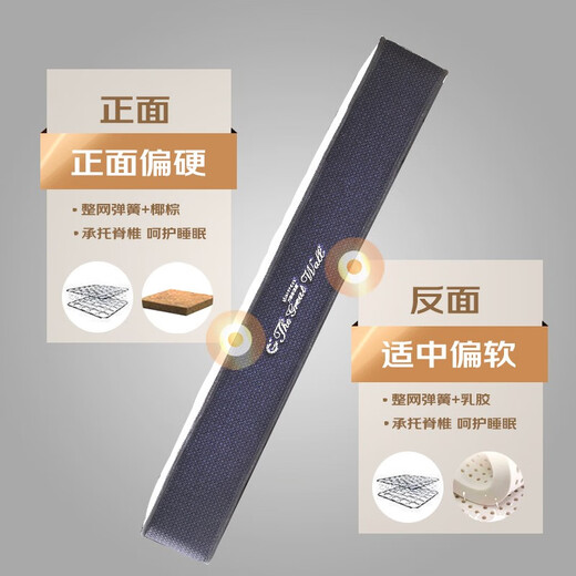 万里长城牌整网弹簧独立弹簧椰棕乳胶床垫1.8米护脊环保软硬双功能 C款升级（整网簧+棕+乳胶）23cm 【补贴】1350*2000