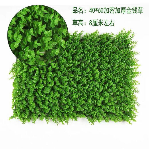 Qiyihang simulated lawn balcony outdoor wall decoration grass wall artificial green plastic fake lawn 40*60 encrypted money grass