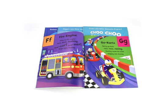Awesome Engines Dig Diggging Choo Choo Clickety-Clack-Kinder-Transportpopulationswissenschaftsbilder 4 Bücher Englisch Lernen Aufklärungsbücher Ausgravator Original importierte Bücher Rocket Fly