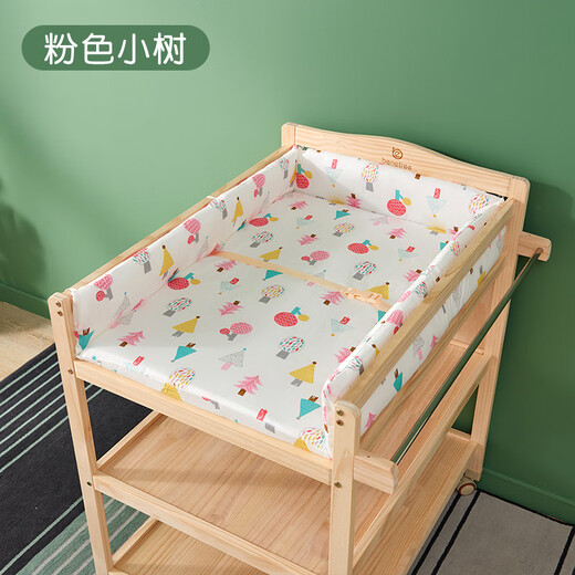 吧啦猪换尿布台纯棉棉垫 婴儿护理台垫子 多种颜色可选 花花兔大尺寸