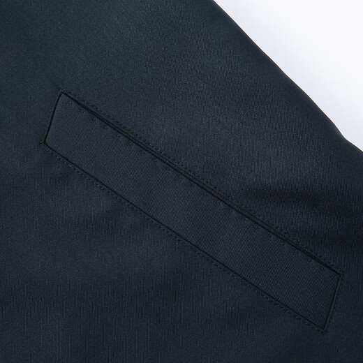 
Hongdu wool with mulberry silk jacket men's lapel zipper style for work formal wear for meeting business jacket middle-aged men's jacket Navy blue 90 wool 10 silk JT6218-1 2XL (185/100A)
