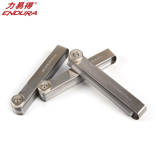 力易得（ENDURA）塞尺专业高精度不锈钢 间隙尺间隙片塞规片厚薄规 组合工具 32 件塞尺E9733