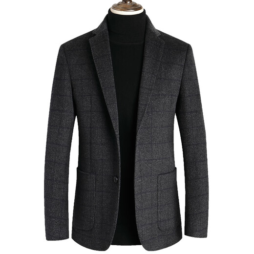 XIKEJIE (XIKEJIE) Light Luxury Luxury Men's Suit Men's Plaid Wool Wool Wool Wool Business Casual Single Traje aristocrático aristocrático Gris [Caja de regalo de alta gama Auténtica] L 175 [Caja de regalo de alta gama Auténtica]
