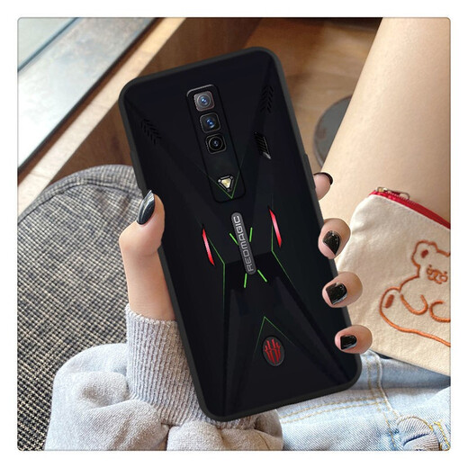 Lei Fangxin (Leifangxin) für Nubia Red Magic Mobile Case schwarze Technologie NX679J Soft Set Tencent Red Magic Game Esports Mecha Cybertron Mecha TC Red Magic 7 + Temperierte Film