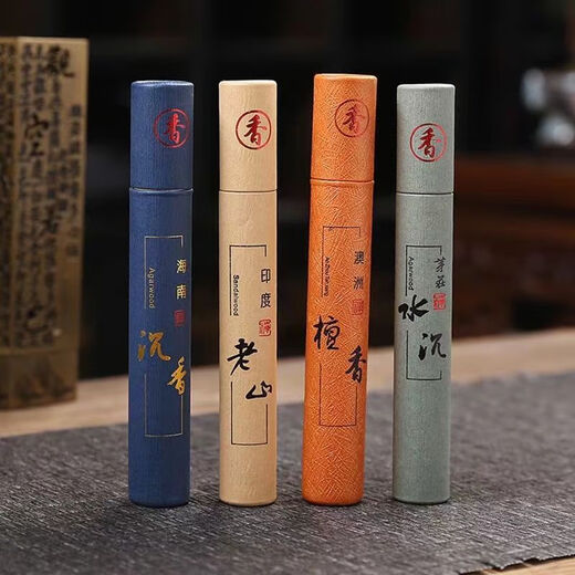 American and foreign 10.5 cm linear incense vertical incense burner study tea tasting incense burner home indoor natural sandalwood agarwood fragrance Laoshan sandalwood without incense burner