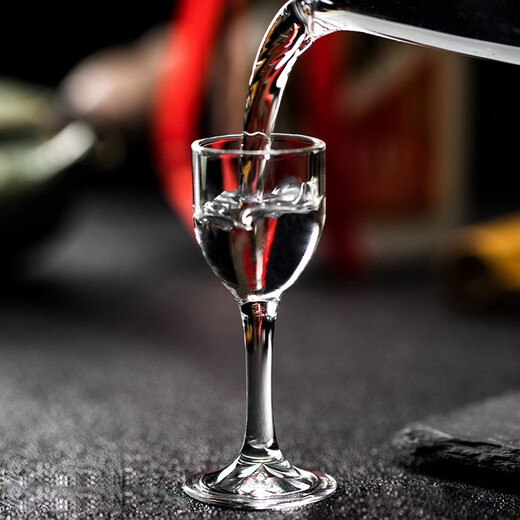 Katav white wine glass dispenser set lead-free crystal glass with graduated wine glass bullet cup Maotai cup spirit glass 1 pot 100ml + 2 cups 15ml