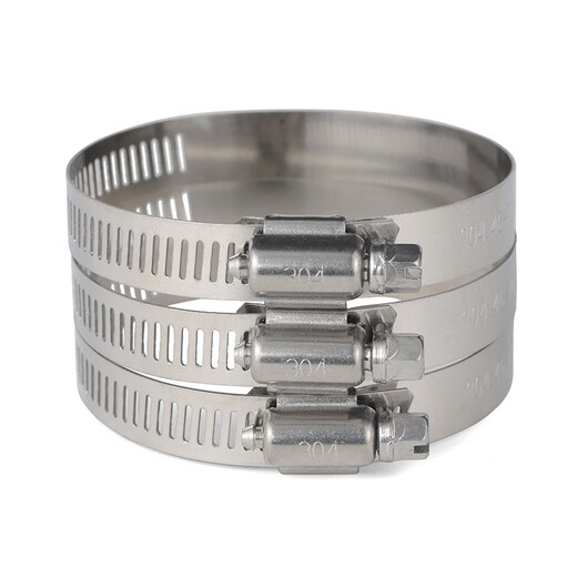 Jinggong (JINGGONG) 304 stainless steel pipe clamp, hose hoop, water pipe hoop, fixed tight hoop, buckle, cable hose fixing, adjustable 14-27mm (inner diameter) 5 pcs, 4 points for pipes