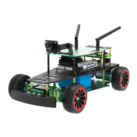 Yahboom Akerman Car Deep Vision Unbemannte autonome Fahrtisch Ros Robot Jetson Nano [Standard Edition] mit Jetson Nano B01