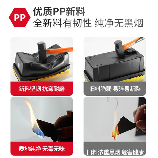 Delixi tool box storage box hardware large industrial-grade household portable car multi-function repair electrician discharge hammer Delixi 13-inch classic thickened tool box