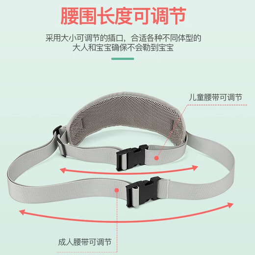 OEMG安全带电动车儿童安全背带宝宝电瓶车小孩安全绑带骑车带娃防摔 迷彩灰【双扣设计】 【贴身守护  牢固定稳定】
