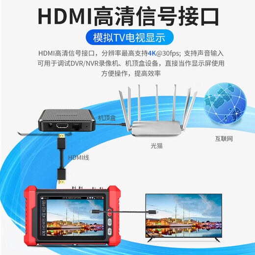 Smart Mouse NF-IPC728HSO Engineering Bao Netzwerktester Netzwerküberwachung IPC Koaxial Analog HD Videokamera Installationstesttool