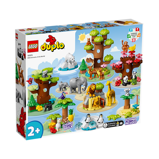
LEGO building blocks, large particles, debao Debao series assembled children's toys 2020NEW 10975 World Wild Animals