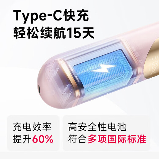 PLUZZ French Gold Award Wireless Hair Straightening Comb Negative Ion Does Not Damage Hair Portable Hair Care Splint Portable Hair Straightener Mini High-Skull Fluffy Artifact Styling Comb Gift for Girlfriend Hot Recommendation 100 Million Level Negative Ions + Super Long Battery Life + Anti-scalding Technology - Sakura Pink French Design Gold Award Champion Brand Easy to comb + does not damage hair