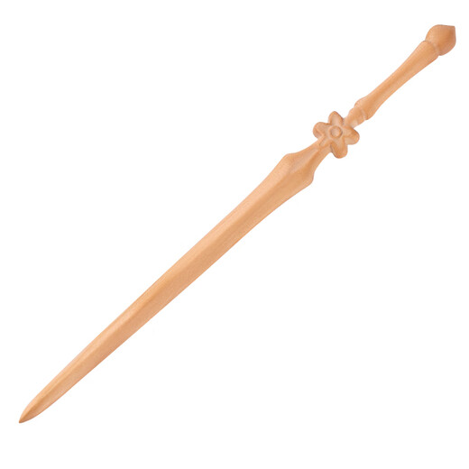 Shijun (SHIJUN) domineering sword-shaped hairpin peach wood sword new Chinese style women's ancient style with horse face skirt Hanfu hair accessories plate hairpin peach wood old peach wood sword + free boutique gift box