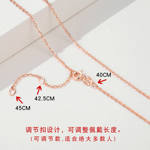 CEENIU Fat Donglai same style 18k rose gold necklace color gold female chain 18K gold pendant-free chain color colorful butterfly chain 45CM-925