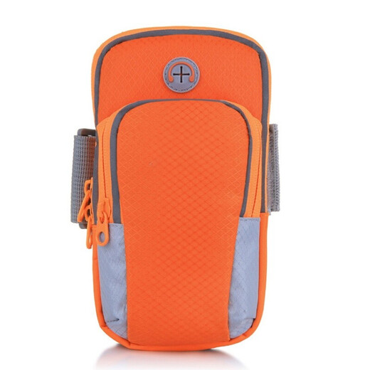 Huwang long-distance running anti-sweat sports arm bag 6-inch outdoor running mobile phone arm bag reflective strip waterproof fabric arm bag black universal for mobile phones below 6.0