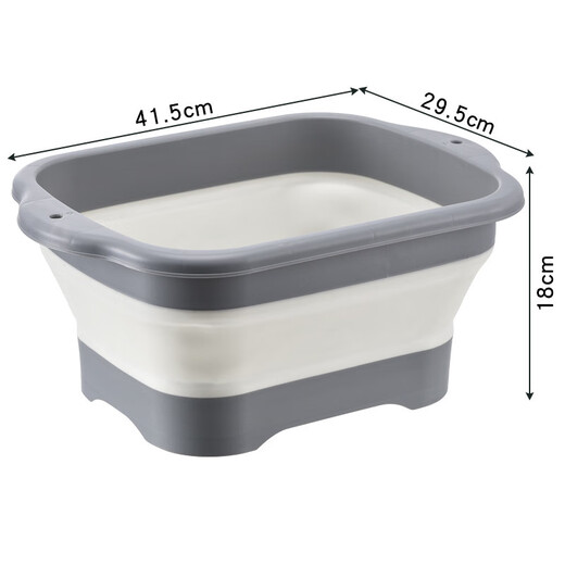 Pet dog bath tub foldable puppy cat bath tub small dog Teddy Corgi special bath tub 7Jin Jin equal to 0.5 kg inside gray foldable with drain outlet