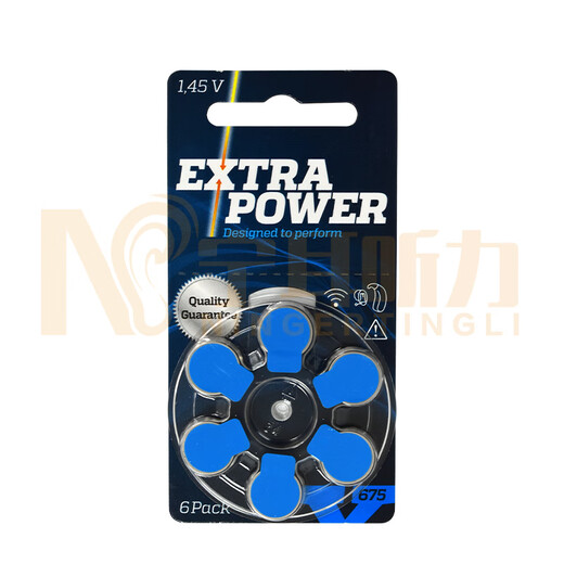 助听器配件EXTRA POWER纽扣电池英国制造进口电子10 13 312 675 675（10版60粒）电池盒，干燥饼二选一