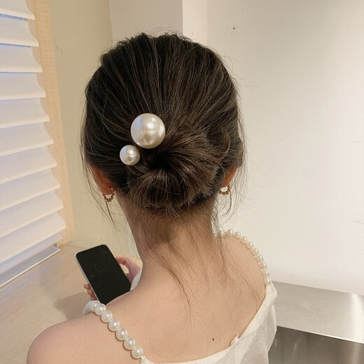 Pei Nanwei Pearl Head Fork Hairpin Bride Headress en épingle en épingle en épingle à cheveux en épingle à cheveux en épingle à cheveux en épingle à cheveux en épingle à cheveux en forme de bouche en U