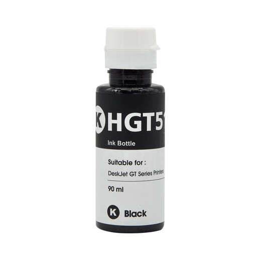 超跃适用惠普HP Smart Tank 660墨水 670 672 675 676 678喷墨打印机墨盒 GT51黑色墨水【高清打印】