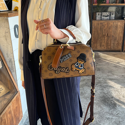 I.t dankles hong kong léger marque de luxe de vache vache sac pour femmes boston sac brodé