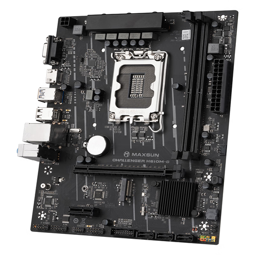 MINGXUAN (MAXSUN) 12/13 / 14th Generation Board U I3 12100F 13100F 14100F TABLETS DÉPARTÉS MONDE CPU CPU Challenger H610M-D DDR4 13e génération I3-13100F Tablettes dispersées [trois ans d'assurance magasin]