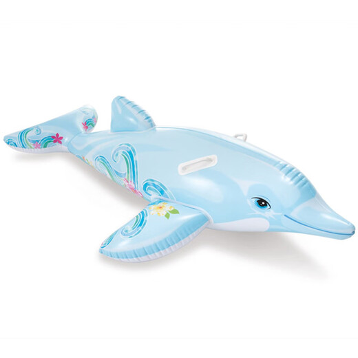 INTEX 58535 dolphin inflatable mount swimming ring adult and children inflatable toy floating bed thickened water