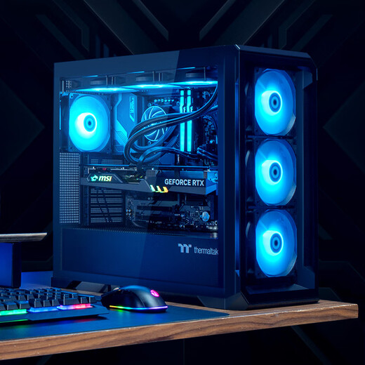 Ningmei Lich S Core i7 14700KF/RTX5080/5090D graphics card Black Myth Wukong high-end e-sports water-cooled game design rendering DIY assembly desktop computer host 14700KF+RTX 5070 Ti丨Configuration three