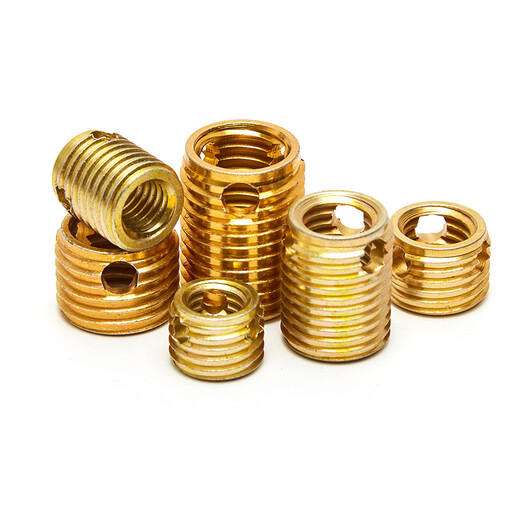 JINGGONG Type 307/308 Stainless Steel Self-Tapping Thread Sleeve Carbon Steel Thread Protective Sleeve Three-hole Braces Stainless Steel M3*M5*4L Type 307