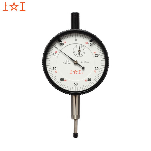 Shanggong mechanical dial indicator 0-5mm, surface diameter 42mm, grade 0 black, graduation value 0.01, 6 diamonds, indicator pointer table BGZ-05