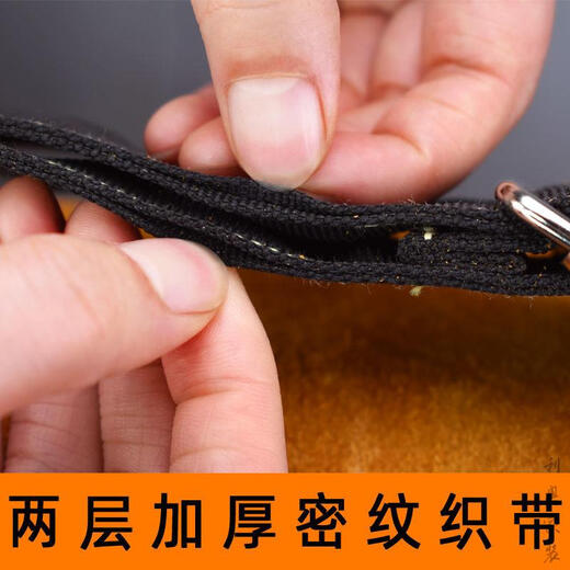 Yichen customized electrician's tool bag for men's construction site cowhide carpentry multi-functional genuine leather wear-resistant repair tool bag single extra large zipper bag