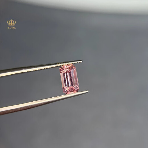 ROYALPICK Padparadscha 1.5 carat loose stone customized inlaid ring for wife and girlfriend holiday birthday gift 1.5 carat padparadscha loose stone