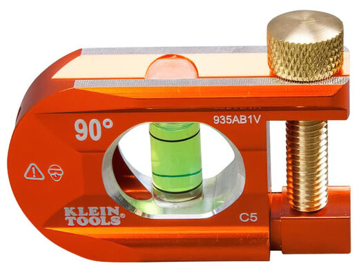 Klein Tools 6.35cm Dog Legless Electrician's Level Orange Aluminum Single Bubble