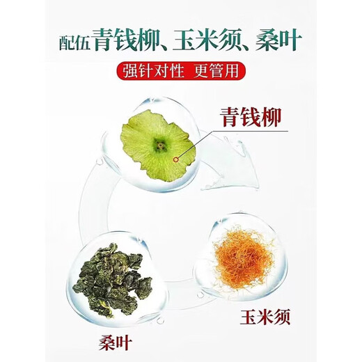 北京同仁堂青钱柳玉米须茶桑叶茶降糖血压茶降I尿酸降I血压降I血脂降I血糖的茶三高茶糖尿病人 一盒40 一盒40包效果好
