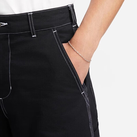 Nike (NIKE) men's sports pants spring and autumn straight casual pants loose and simple FB8429-010/black 32