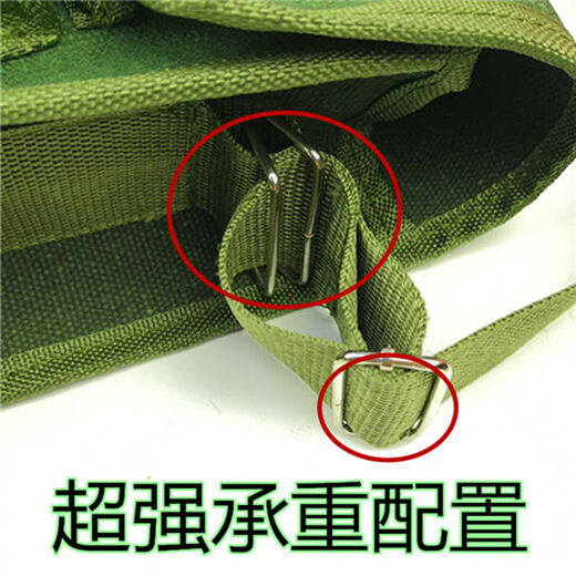 TSL thickened canvas tool bag woodworking special extra large tool bag compartment double three-dimensional hook and loop lid hardware repair extra large bag