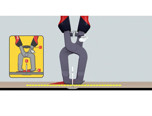 GOLDBLATT Special pliers for tile leveling Fastening clamp Forged steel Comfort handle