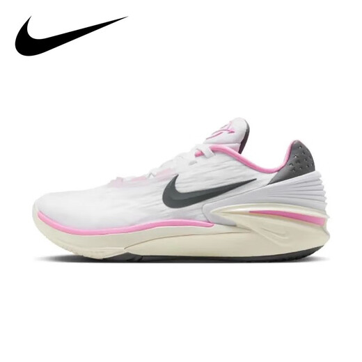 Nike Air Zoom GT CUT 2 men's low-top lightweight shock-absorbing practical sports basketball shoes white pink FD9905-101 44.5