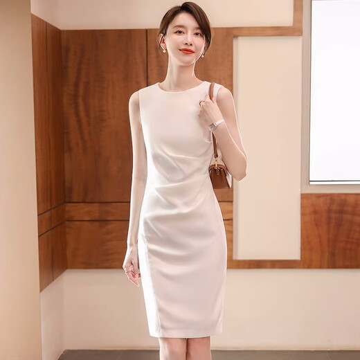 J-ME autumn small suit female host jumpsuit formal skirt professional suit suit jacket beauty jewelry store work clothes 7-point small suit + white jumpsuit S