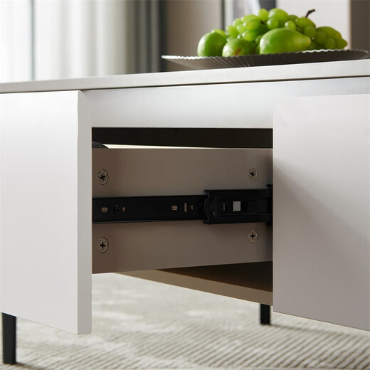 全友家居 现代简约长方形茶几客厅家用收纳储物柜置物桌子家具矮柜