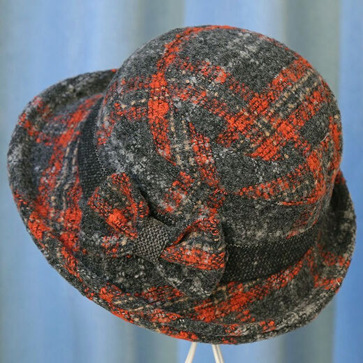 Roasted summer middle-aged and elderly hats for women in autumn and winter mother woolen top hat thickened grandma cloth basin hat spring and autumn casual fisherman hat khaki (wool style) equal size
