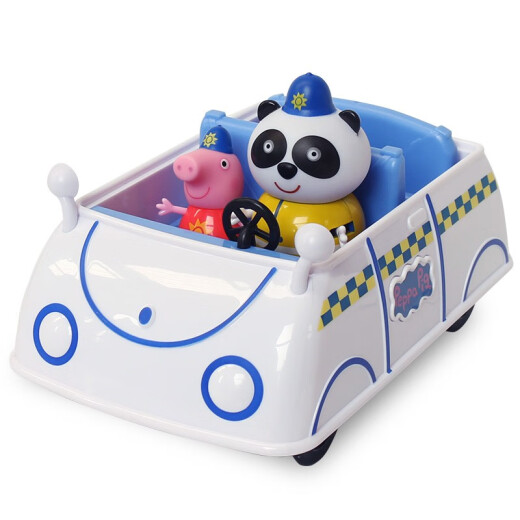 Peppa Pig toys Peppa Pig doll family scene set Playing house children girl gift Peppa Pig happy police car