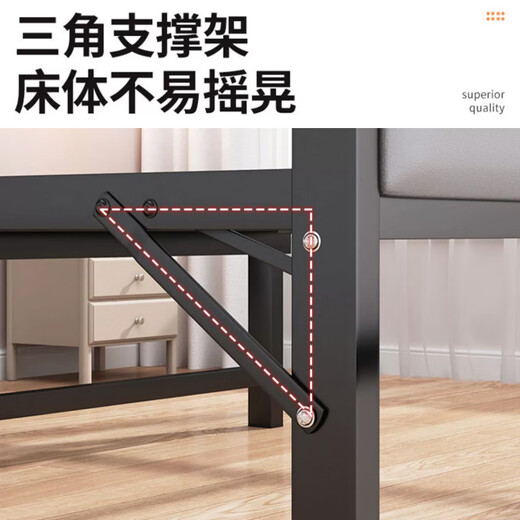 Yaoying (pas d'installation) lit pliant lit simple lit offension de lit de lunch maison lit simple lit accompagnant lit dur planter li lit yyc18 sac modulant sac à double lit à double tête-1,2 mètres de large
