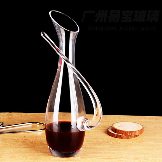 European crystal glass decanter red wine wine dispenser wine mixer decanter jug wine pourer 1800ml handleless decanter (bulk price)