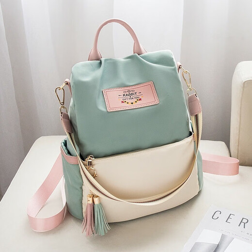 Qingbily (Qbily) backpack for women backpack fashion bag for women travel leisure commuting light travel large capacity crossbody bag black丨Stylish light backpack