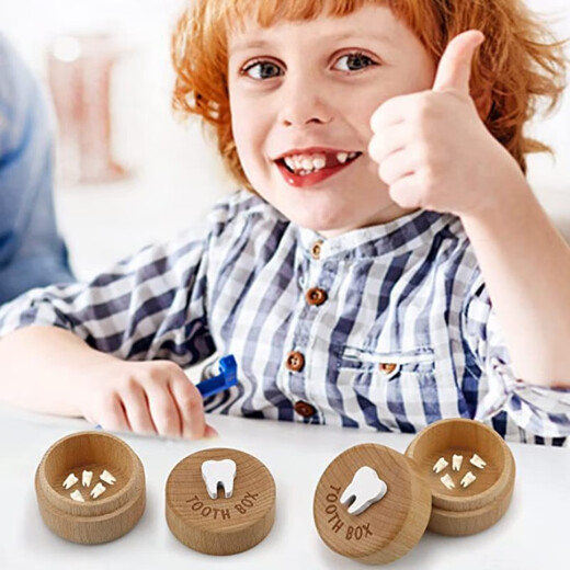
Tong Nian, baby teeth box, teeth girl, commemorative children's teeth replacement storage box, baby save collection, boys wear teeth box, style one
