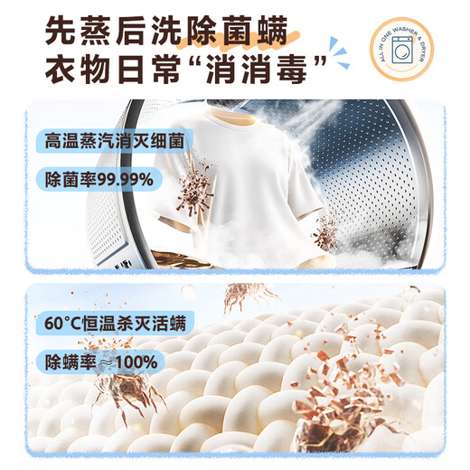 Midea Jian Shang drum washing machine, fully automatic, 12kg large capacity, 1.1 high washing ratio, sterilization and mite removal, ultra-thin MG120V36T, trade-in, national subsidy